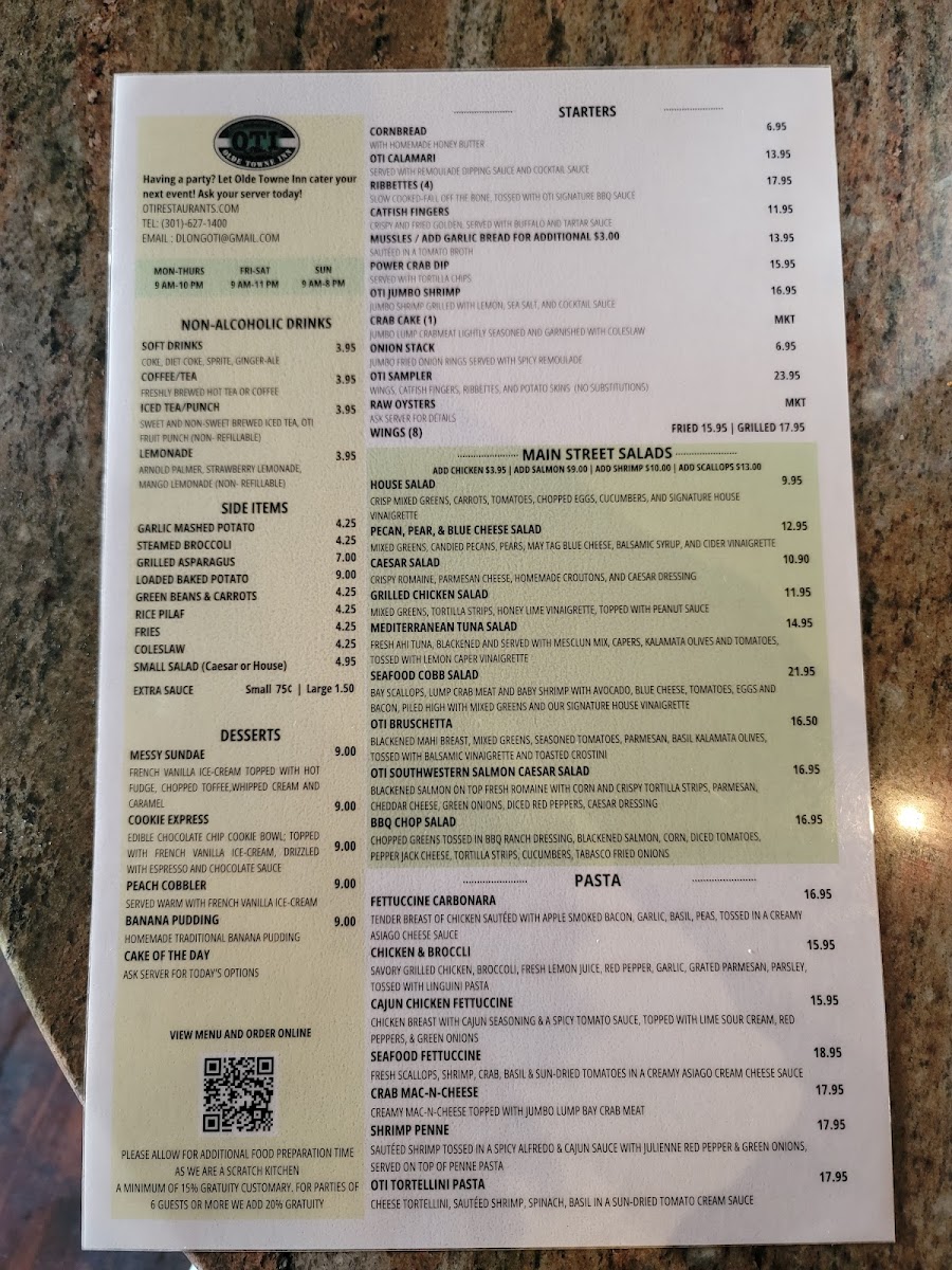 Olde Towne Inn Menu - Image 3