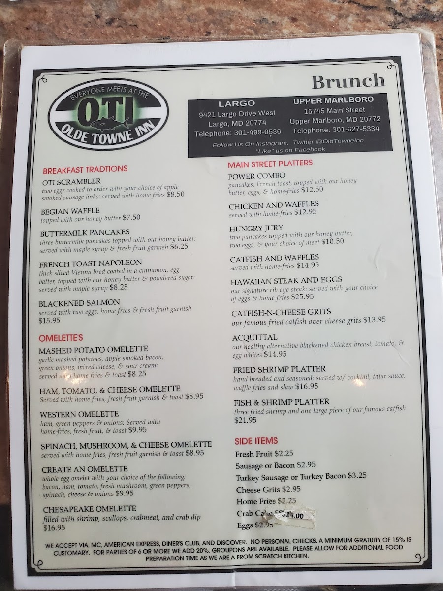 Olde Towne Inn Menu - Image 5